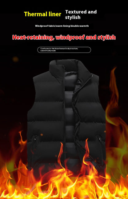 Mens Puffer Vest Wind Proof and Heat Retaining